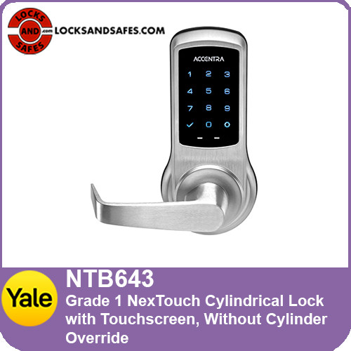 Yale NTB643 nexTouch Cylindrical Lock Touchscreen