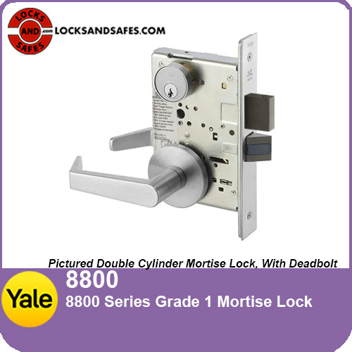Yale 8818-2 Double Cylinder Classroom Security Intruder Mortise Lock
