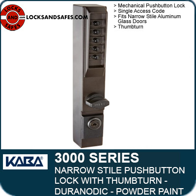 Simplex 3000 Narrow Stile Pushbutton Mechanical Lock