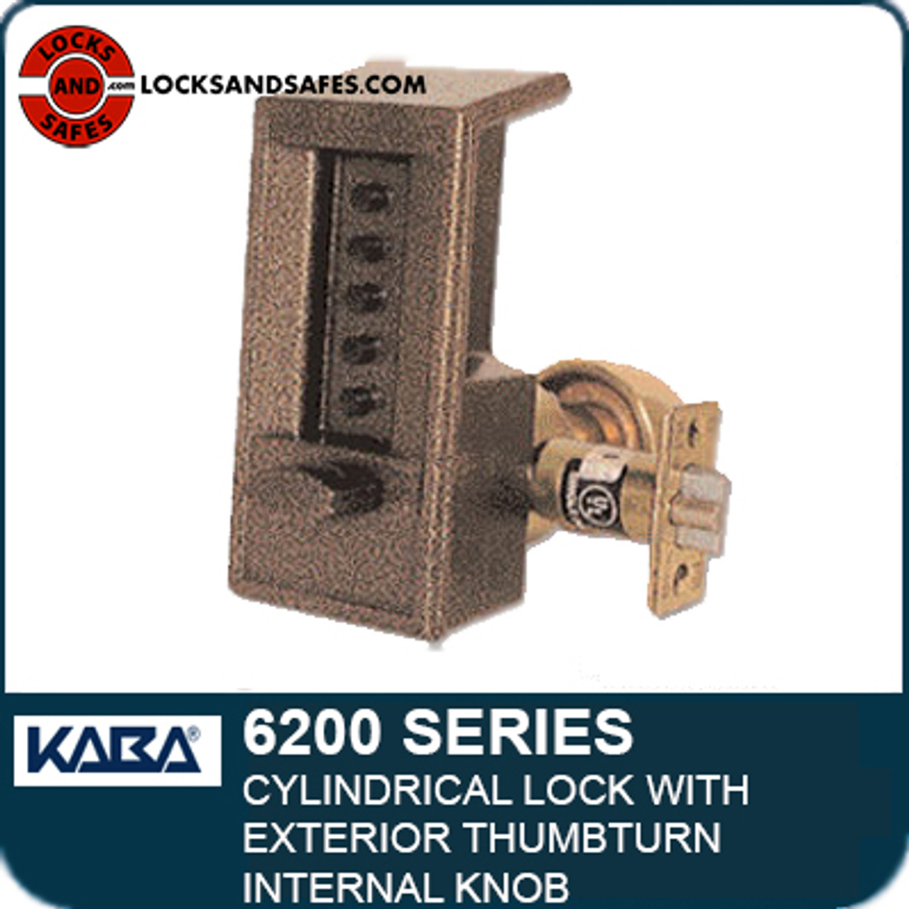Kaba Simplex L1000 Series Metal Mechanical Pushbutton Cylindrical Lock with Lever, Combination Entry, Key Override and Passage, 13mm Throw Latch, Floa - 4