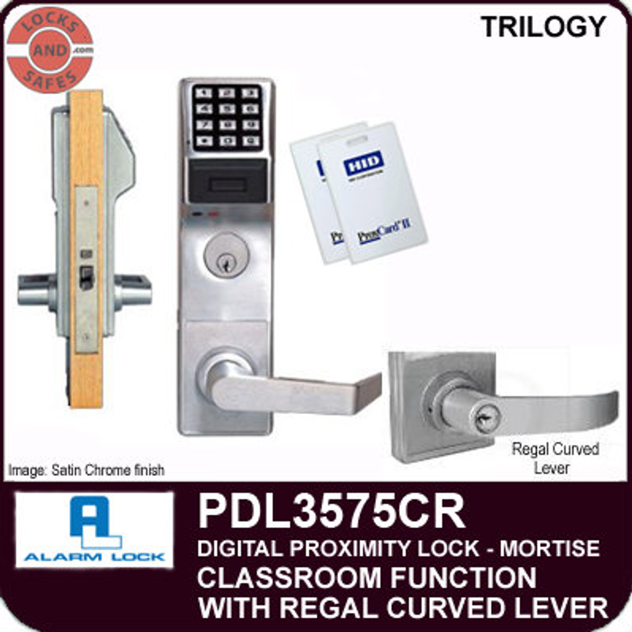 Alarm Lock Trilogy PDL3575CR PROXIMITY MORTISE LOCKS