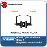 Schlage ND44S Cylindrical Lock | Schlage ND-44S Cylindrical Lock