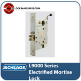 Schlage L9093EUP 01N Electrified Mortise Lock, Fail Secure, w/ Cylinder  Outside