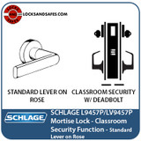 Schlage L9457 Mortise Lock | High Security Classroom Locks