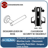 Schlage L 9457 Mortise Lock | High Security School Locks