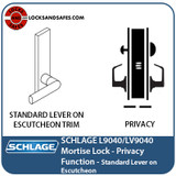 Schlage L9040 | Privacy Vandlgard Lock | Schlage Indicator Lock