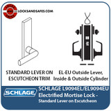 Schlage L 9094 Mortise Lock | Double Cylinder Mortise Locks