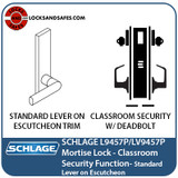 Schlage L-9457 Mortise Lock |  School Security Locks