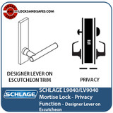 Schlage L9040 Mortise Lock | Antimicrobial Coating on Locks | Schlage LV9040 Mortise Lock