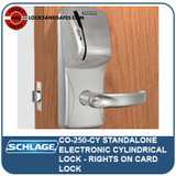 Schlage CO-250-CY | User Rights on Card Lock