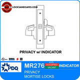 Privacy Lock with Indicator | Mortise Locks | PDQ MR276 Mortise Lock with Indicator | Privacy Door Lock