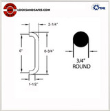 Straight Pull | PDQ 2 Door Pull | Door Pull