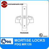 Grade 1 Passage Mortise Locks | Schlage L9010 Mortise Locks | PDQ MR126 | Schlage Mortise Locks | F-Sectional Trim