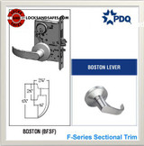 Grade 1 Double Cylinder Institution With Deadbolt Mortise Locks | PDQ MR128 Mortise Locks | Double Cylinder Mortise Locks | F Sectional Trim