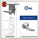 Grade 1 Double Dummy with Active Trim Non Cylinder | Corbin ML2071 Mortise Locks | PDQ MR207 | Corbin Mortise Lock | F Series Escutcheon Trim