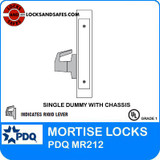 Grade 1 Single Dummy With Chassis Non Cylinder | Dorma M9003 Mortise Locks | Replace Mortise Locks | PDQ MR212 | F Series Escutcheon Trim