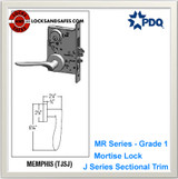 Entrance / Office Mortise Lockset Grade 1 Single Cylinder | Corbin ML2051 Mortise Locks | PDQ MR116 | Old Corbin Locks | J Series Sectional Trim
