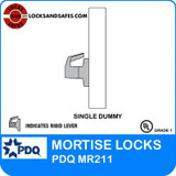 Single Dummy Trim | Corbin ML2050 Mortise Locks | PDQ MR211 | Corbin Russwin | J Series Sectional Trim