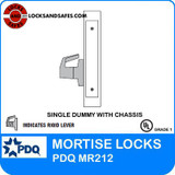 Single Dummy Trim with Chassis | PDQ MR212 Mortise Locks | Door Security | Security Door Locks | J Series Sectional Trim