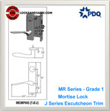 Grade 1 Single Cylinder Storeroom Mortise Locks | Schlage L9080 Mortise Locks | PDQ MR115 | Schlage L Series Locks | J Escutcheon Trim