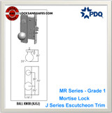 Grade 1 Single Cylinder Deadbolt with Dummy Trim Mortise Locks | PDQ MR215 Mortise Locks | Heavy Duty Door Locks | J Escutcheon Trim