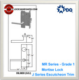 Grade 1 Single Dummy | Schlage L0170 Mortise Locks | PDQ MR211 | Schlage L Series Locks | J Escutcheon Trim