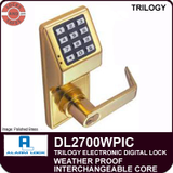 Alarm Lock DL2700WPIC Weatherproof Interchangeable Core Lock | Alarm Lock DL2700WPIC Cylindrical Lock