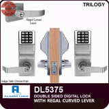 Alarm Lock Trilogy Double Sided Electronic Digital Locks with Regal Curved Lever | Alarm Lock DL5375 | Alarm Lock DL5375IC