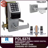 Alarm Lock Trilogy Electronic Double Sided Digital Proximity Locks | Alarm Lock PDL5375 Standard Key Override with Regal Curved Lever