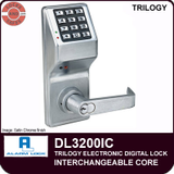 Alarm Lock Trilogy DL3200 Standalone Electronic Digital Lock with High Capacity Audit Trail | Alarm Lock DL3200IC Interchangeable Core