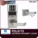 Alarm Lock Trilogy Networx Digital Proximity Locks with Regal Curved Lever | Alarm Lock DL6175 | Alarm Lock DL6175IC Interchangeable Core Lock