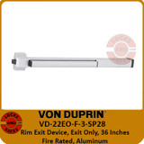 Von Duprin 22 Series Exit Only