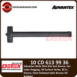 Detex Fire Rated Rim Exit Device