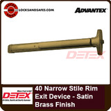 Detex 40W Narrow Stile Rim Exit Device