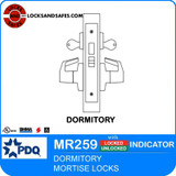 PDQ MR259 Mortise Lock | Mortise Lock with Deadbolt