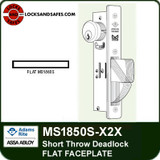 Adams Rite MS1850S-X2X Short Throw Deadlock | Adams Rite MS1850 X2X