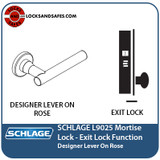 Schlage L9025 | Exit Lock Function | Schlage Mortise Lock