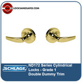 Schlage ND 172 Double Dummy Trim | Schlage ND-172 Cylindrical Lock