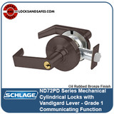 Schlage ND-72 Vandlgard Communicating Lock | SchlageND-72 with Vandalism Protection Lever 