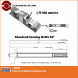 SDC LR100 Motorized Latch Retraction Kit For Falcon Exit Devices