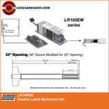 SDC LR100-EM | SDC LR100EM | Motorized Latch Retraction Kit For Falcon Exit Devices