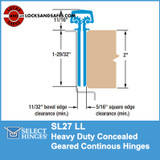 Select SL27 LL Continous Geared Hinges | Select SL27-LL Piano Hinges