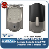 Schlage BE489WBC-CAM | Schlage Encode Smart Wifi Deadbolt