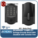 Schlage BE489WBC CAM | Schlage Wifi Touchscreen Deadbolts