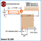 Select SL 306 Hinges | Select SL-306 Hinges
