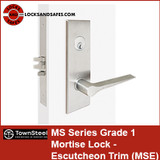 Townsteel MSE | MS Series Mortise Lock, Grade 1, Escutcheon