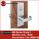 Townsteel MSE-W | TS MSEW | Mortise Lock Wide Escutcheon
