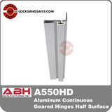 ABH A550HD Aluminum Continuous Gear Hinges Half Surface