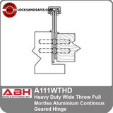 ABH A111 WTHD Wide Throw Full Mortise Geared Hinges