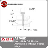 ABH A270 HD Full Mortise Continous Hinge